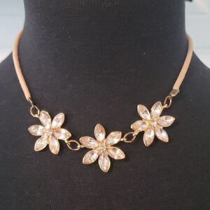 Pink Flower Necklace  